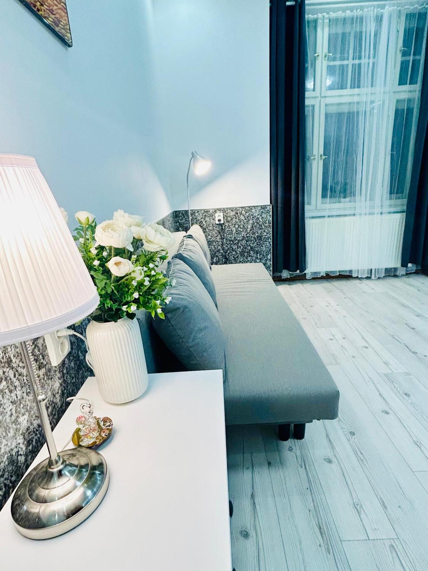 Modern Spacious Apartment In Center Prága Kültér fotó